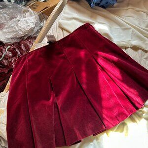 burgundy size 10 skirt